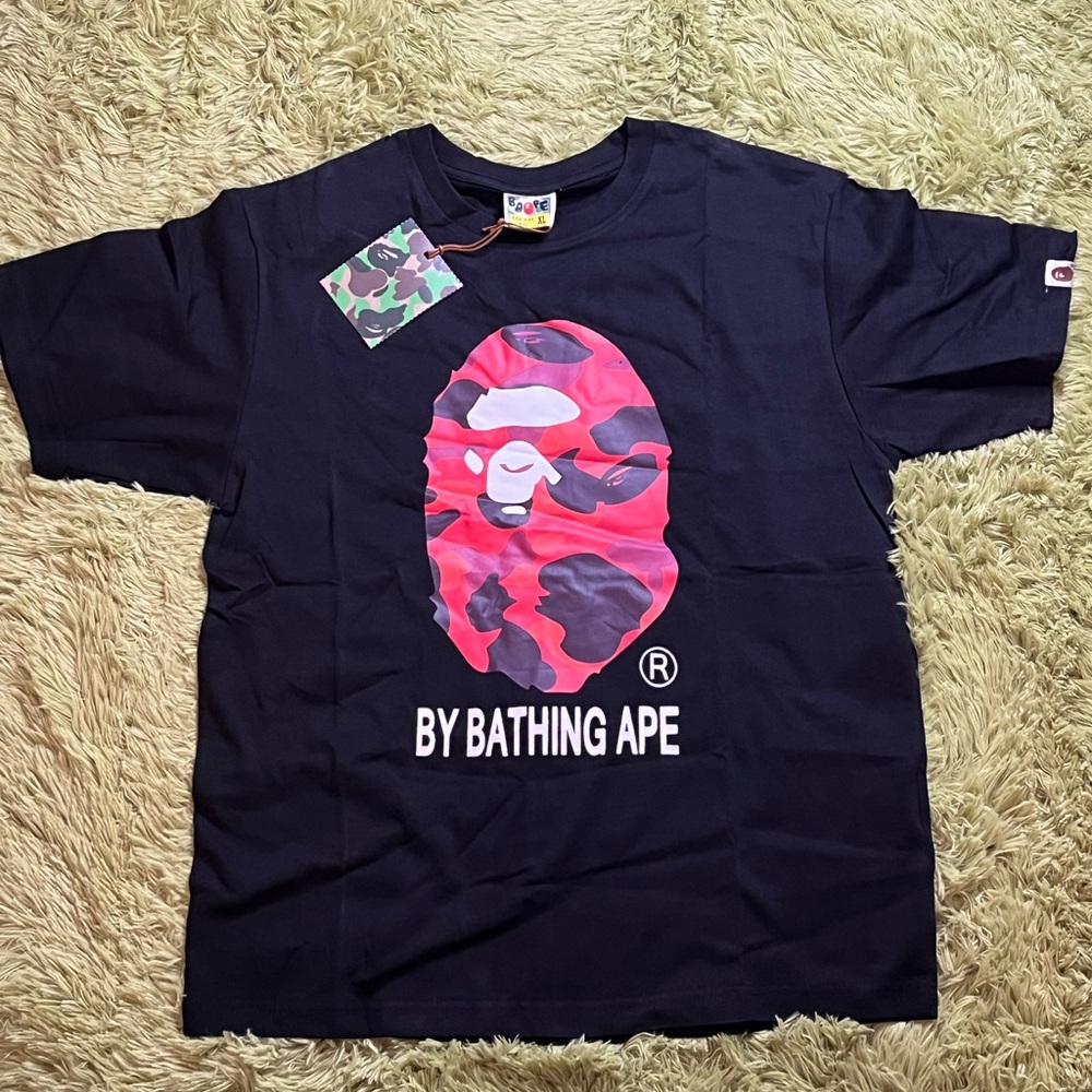 BAPE ABC Camo Tee Black/Red